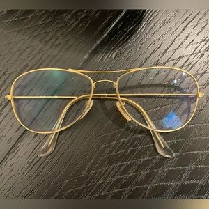 Gold Ray Ban Glasses Frame